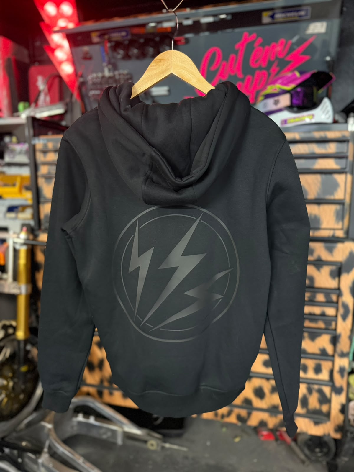 Sticky's Speed Shop SSS Hoodie (Black on Black)